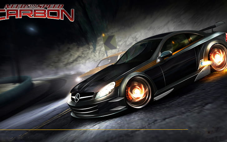 NFS Carbon Mercedes, cars, speed, race, luxury, track, HD wallpaper