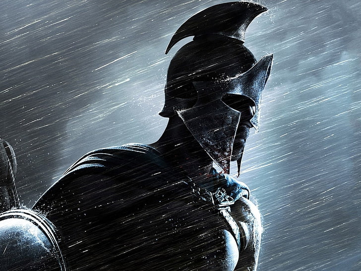 Movie, 300: Rise of an Empire, Rain, Spartan, Warrior, HD wallpaper