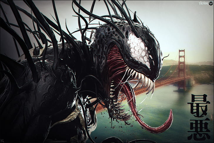artwork, Venom, Spider-Man