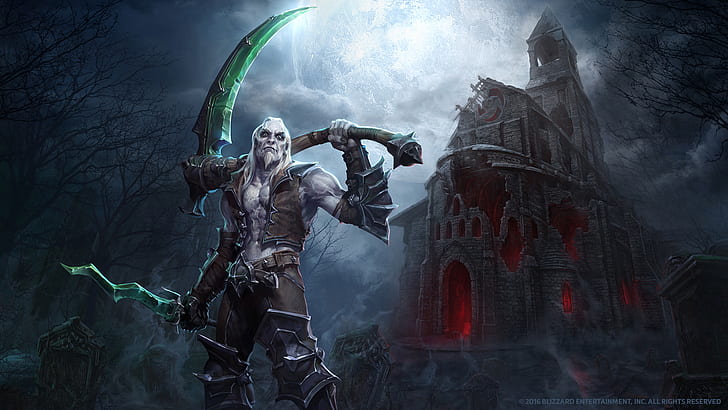 Diablo 3: Reaper of Souls, Mr Jack (Luke Mancini), men, sickle, HD wallpaper