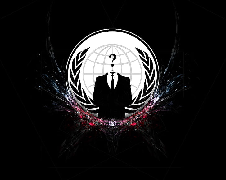 Anonymous, hackers, suits, tie, dark