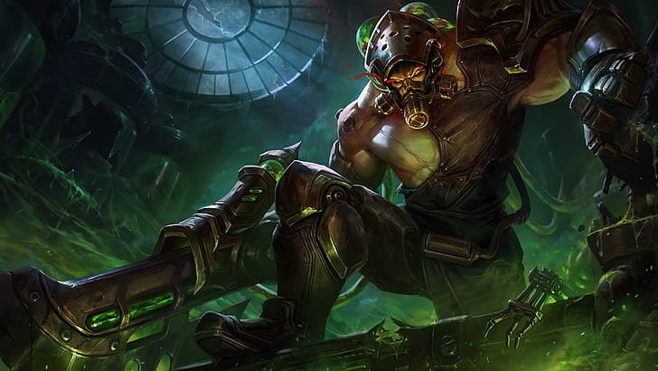 Tryndamere, League of Legends, PC gaming, mask, HD wallpaper