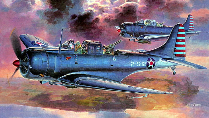 World War II, McDonnell Douglas, Dauntless, Dive bomber, pacific, HD wallpaper