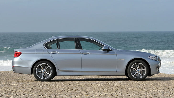 BMW Active, sea, car, vehicle, HD wallpaper