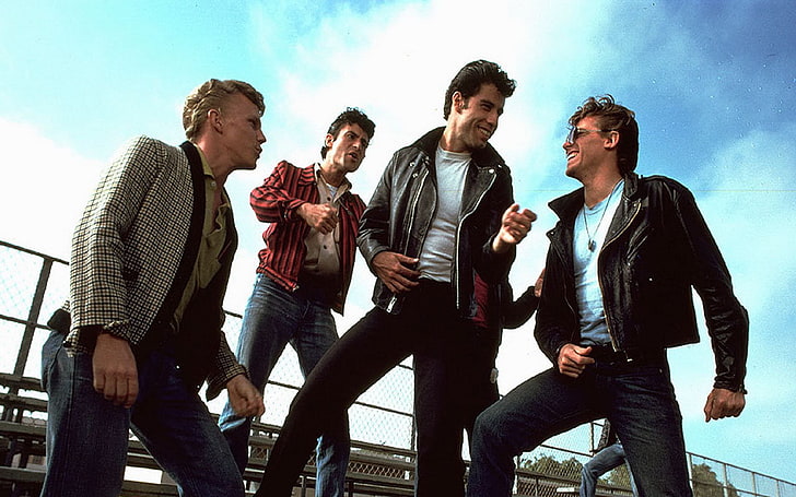 grease, group of people, men, adult, friendship, sky, males