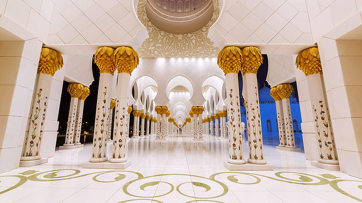 sheikh zayed mosque, sheikh zayed grand mosque, islam, muslim, HD wallpaper