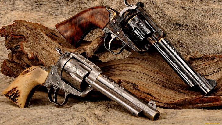 weapons, revolver, engraving, Western, custom, Colt .45 Single-Action Army