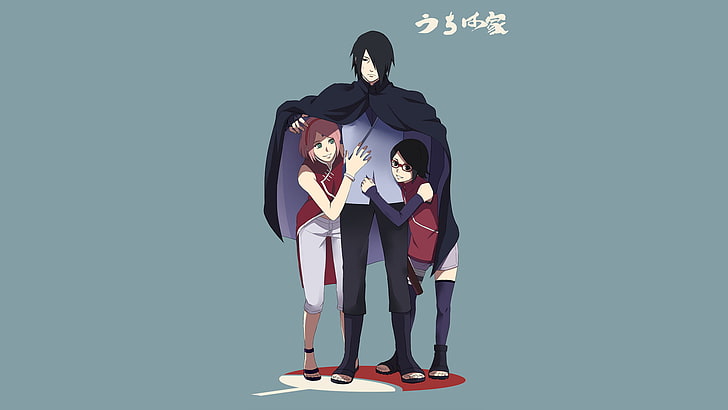 Uchiha Sasuke clip art, Anime, Boruto, Sakura Haruno, Sarada Uchiha, HD wallpaper