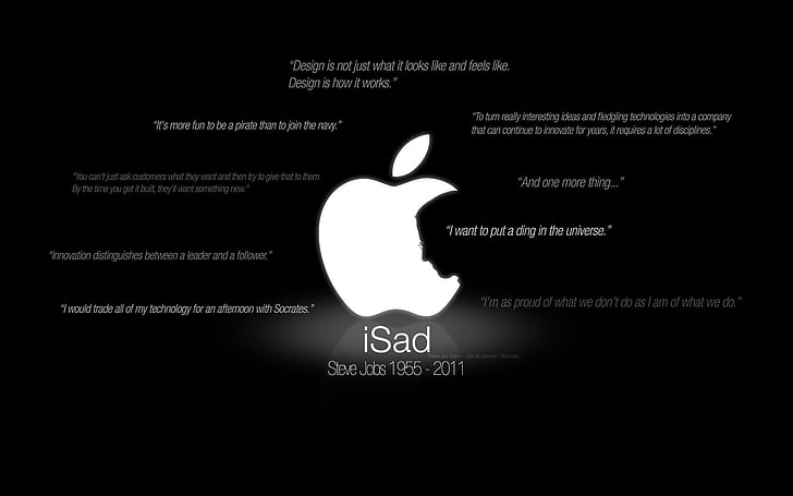 HD wallpaper: Misc, Quote, Apple Inc., Steve Jobs | Wallpaper Flare