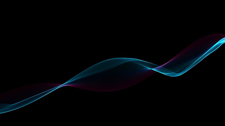 Smoke, Wave, Background, Blurred, black background, abstract, HD wallpaper