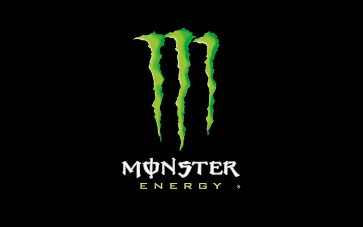 Monster Energy Drink Logo, green, claw, black, desktop, sponsor, HD wallpaper