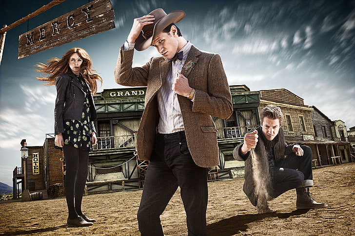 Mercy poster, hat, the series, Doctor Who, Western, Sheriff, Matt Smith, HD wallpaper