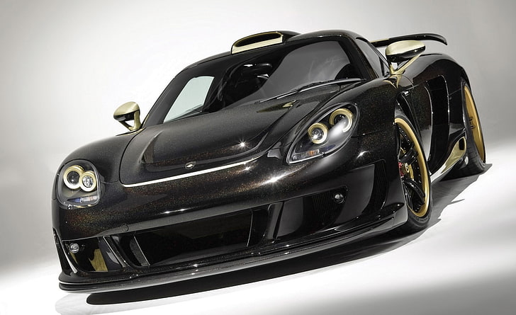 Porsche Gemballa Mirage GT, black Lotus Evora coupe, Cars, motor vehicle, HD wallpaper