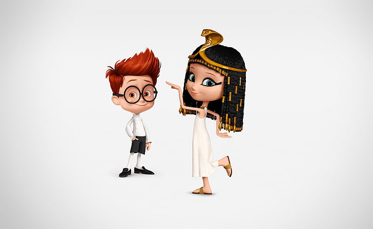 Penny and Sherman, Egyptian girl illustration, Cartoons, Others