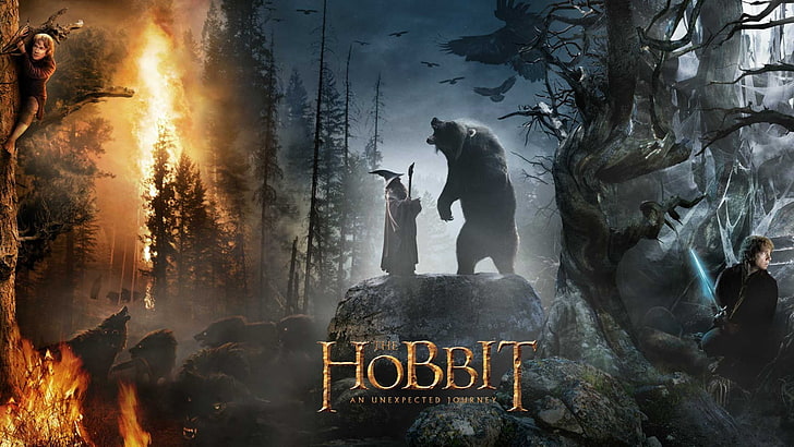 The Hobbit digital wallpaper, The Hobbit: An Unexpected Journey, HD wallpaper