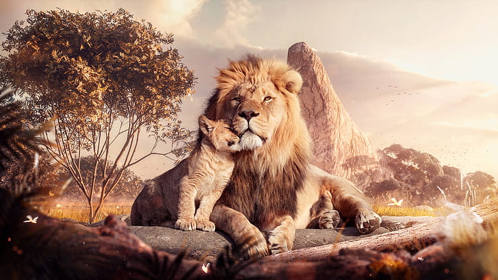 The Lion King, movies, artwork, HD wallpaper