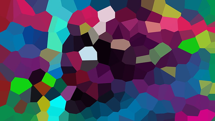 multicolored graphic illustration, colorful, abstract, pattern, HD wallpaper