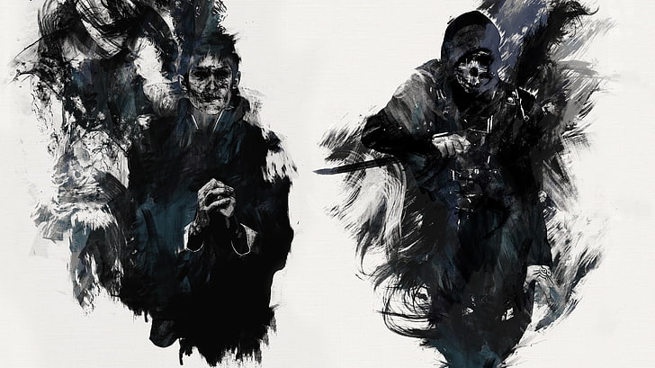 reaper illustration, Dishonored, The Outsider, Corvo, Corvo Attano