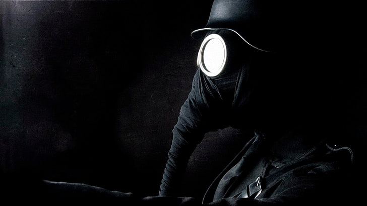 Plague Doctor, gas masks, apocalyptic, dark, military, soldier