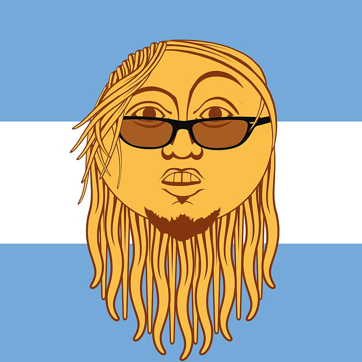flag, Argentina, comic art, HD wallpaper