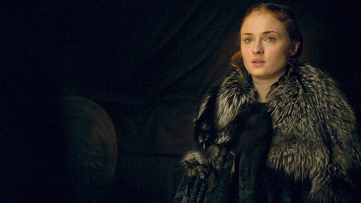 TV Show, Game Of Thrones, Sansa Stark, Sophie Turner, fur, warm clothing, HD wallpaper