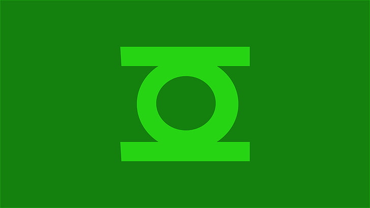 Green Lantern, DC Comics, superhero, green color, symbol, sign, HD wallpaper