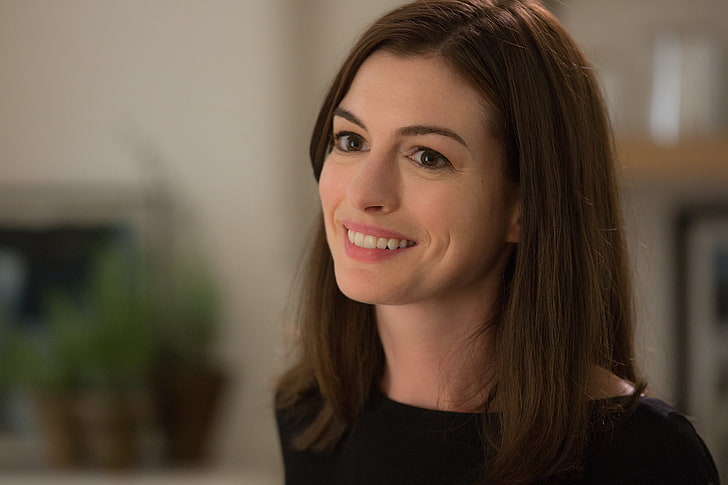 Anne Hathaway, girl, smile, Comedy, The Intern, Jules Ostin, Anne Hathaway Anne Hathaway, HD wallpaper