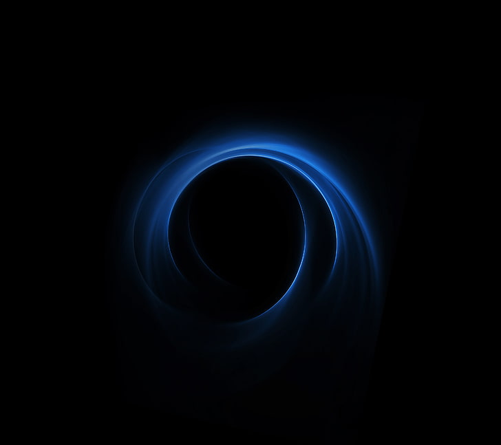 Blue, Spiral, Huawei Honor V8, Dark, Stock HD wallpaper