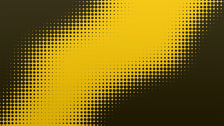 yellow and gray background, halftone pattern, digital art, graphic design