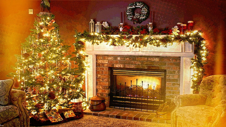 Christmas fireplace 1080P, 2K, 4K, 5K HD wallpapers free download |  Wallpaper Flare