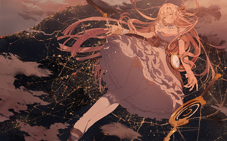 Image result for girl falling | Sky anime, Anime scenery, Sky aesthetic