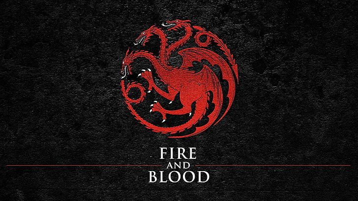 The Game of Thrones House of Targaryen logo, sigils, House Targaryen, HD wallpaper