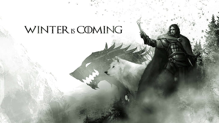 Winter is Coming wallpaper, Game of Thrones, horse, people, animal, HD wallpaper