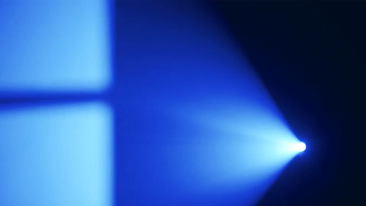 Microsoft Windows 10 Desktop Wallpaper 01, blue light wallpaper HD wallpaper