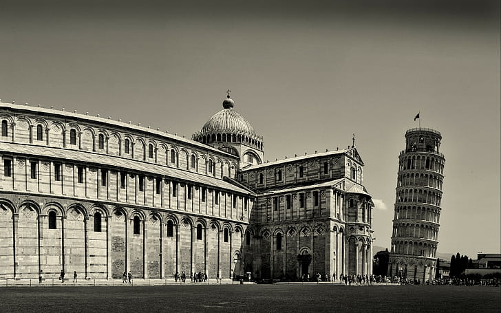 Italy, Pisa, Leaning tower, building exterior, built structure