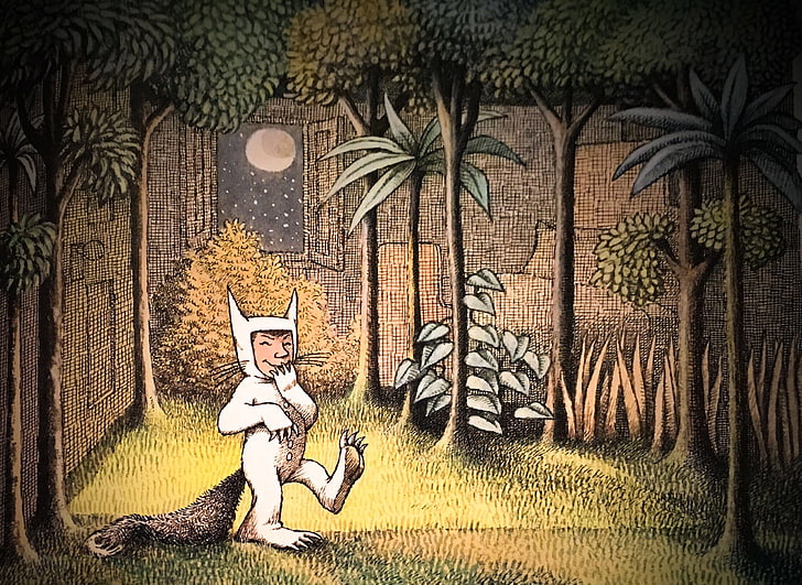 Where the Wild Things Are, forest, books, childhood, males, HD wallpaper
