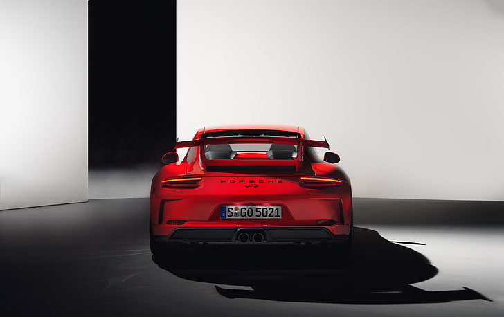 Hd Wallpaper 4k 2017 Rear View Porsche 911 Gt3 Wallpaper Flare