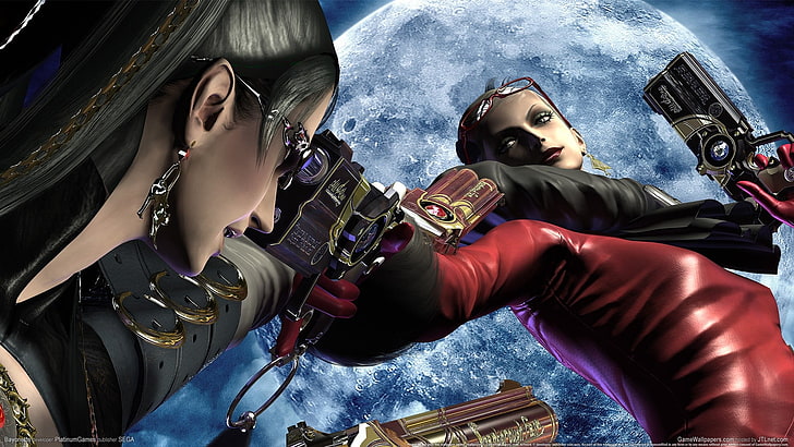 woman in red leather jacket, Bayonetta, video games, Jeanne (Bayonetta)