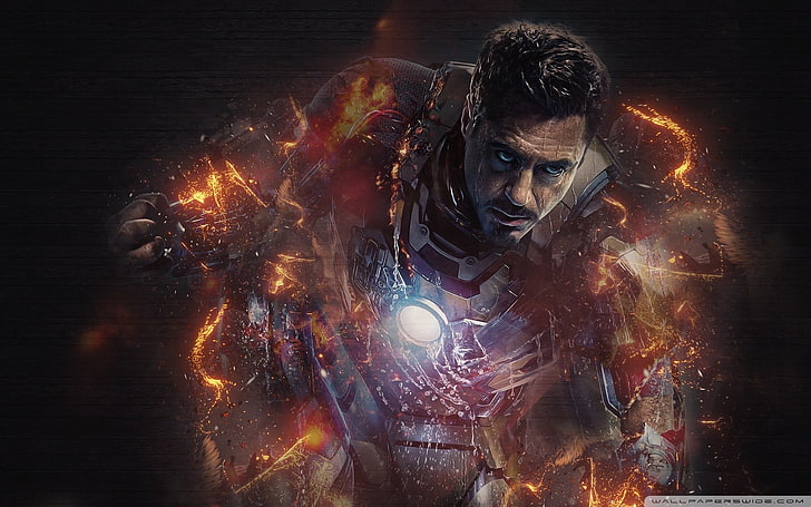 Iron-Man, Iron Man, Robert Downey Jr., The Avengers, one person, HD wallpaper