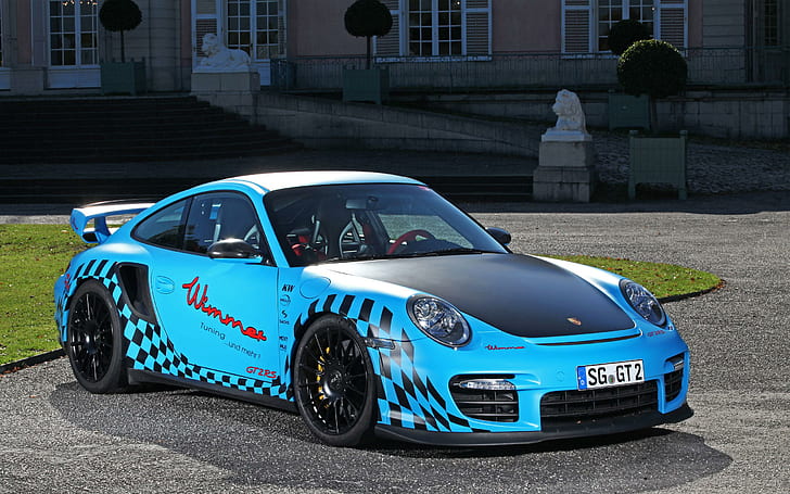 Porsche Gt2 Rs, picture, 2013, blue, cars, HD wallpaper