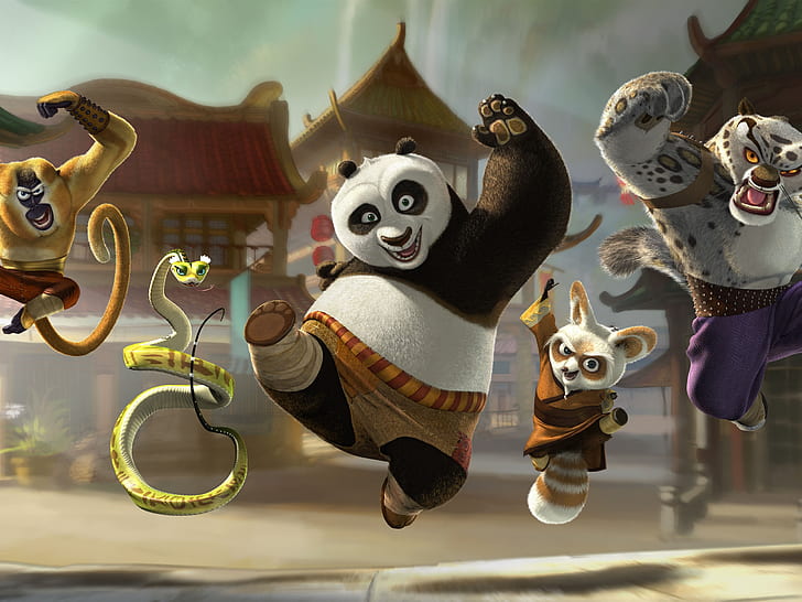 Kung Fu Panda 3, happy departure, KungFu, HD wallpaper