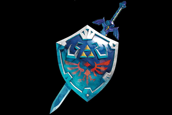 The Legend of Zelda digital wallpaper, video games, Master Sword