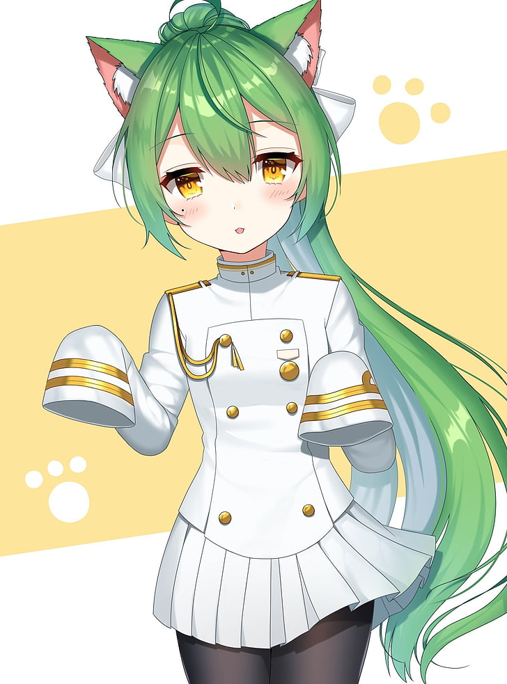Akashi (Azur Lane), animal ears, cosplay, pantyhose, uniform