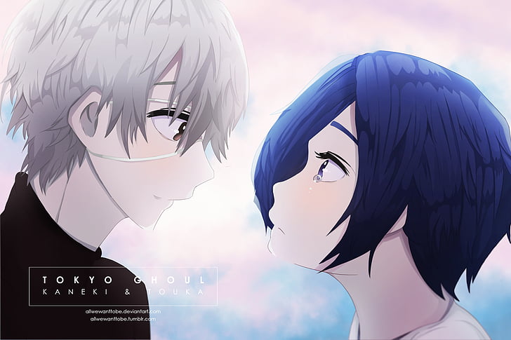 Tokyo ghoul, anime couple wallpaper