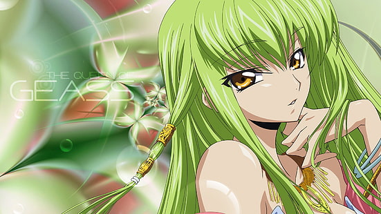 Green Haired Sexy Girl C.C Code Geass Cool Anime Hd 3d Aop Hoodie
