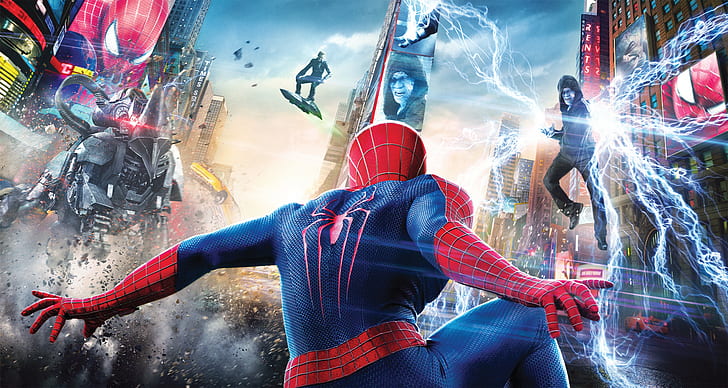 4K, Electro, Rhino, The Amazing Spider-Man 2
