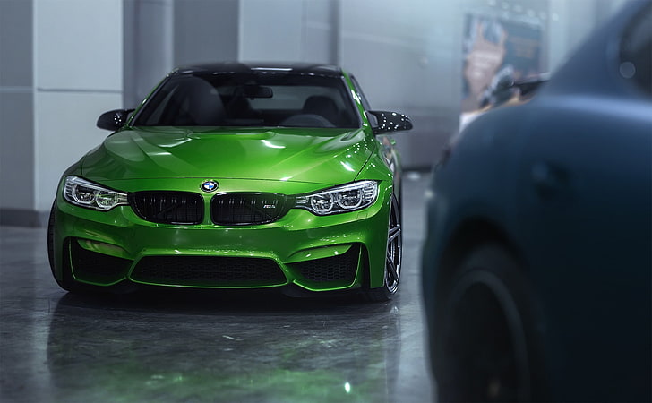 green cars, vehicle, BMW, BMW M4, java green, F82, mode of transportation, HD wallpaper