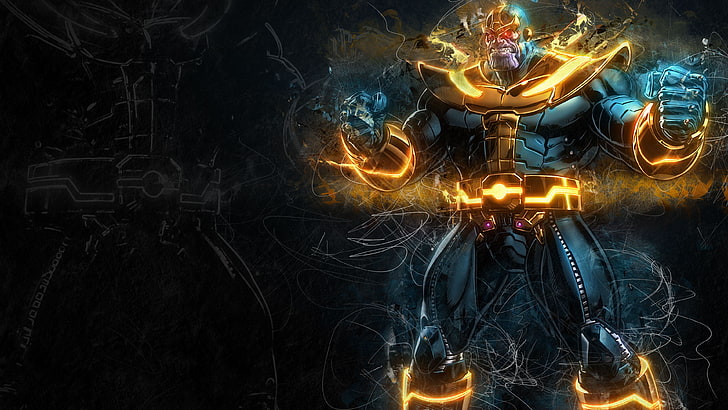 hero, artwork, Thanos, The Avengers, Marvel vs. Capcom 3: Fate of Two Worlds