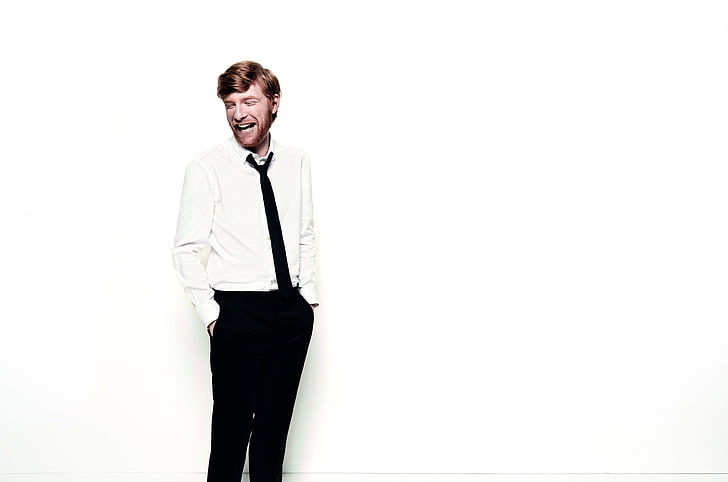 domhnall gleeson 4k hd  download, one person, white background, HD wallpaper