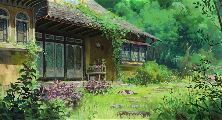Studio Ghibli, anime, Karigurashi no Arrietty, house
